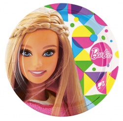 Papírový talířek Barbie - sada