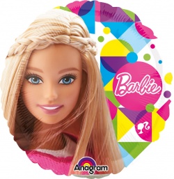 Fóliový balónek Barbie - kulatý